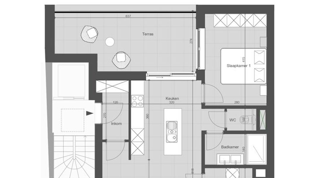 Appartement te koop in Aalst Erembodegem
