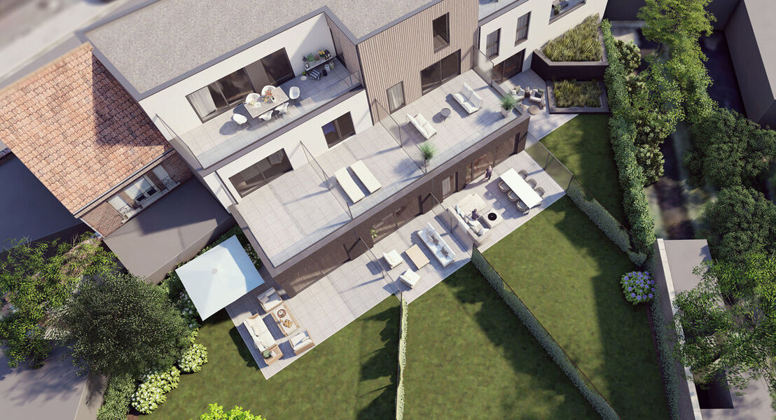 Gelijkvloerse verd. + tuin te huur in Opwijk