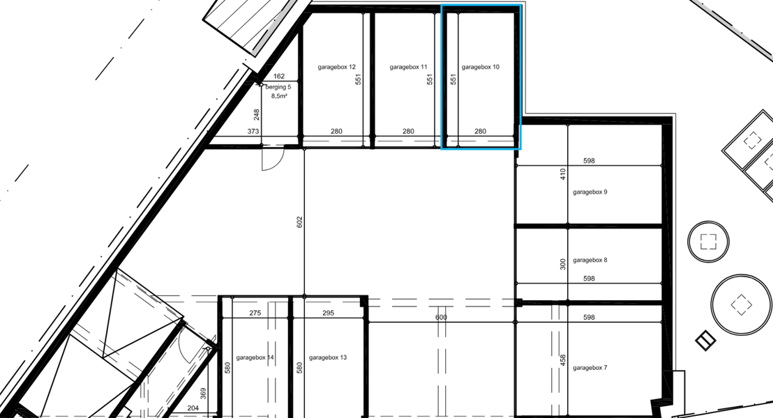 Gesloten garagebox te huur in Opwijk