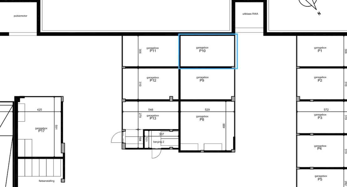 Gesloten garagebox te koop in Opwijk